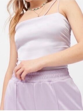 Urban Outfitters Lilac Satin Cami Tank Top